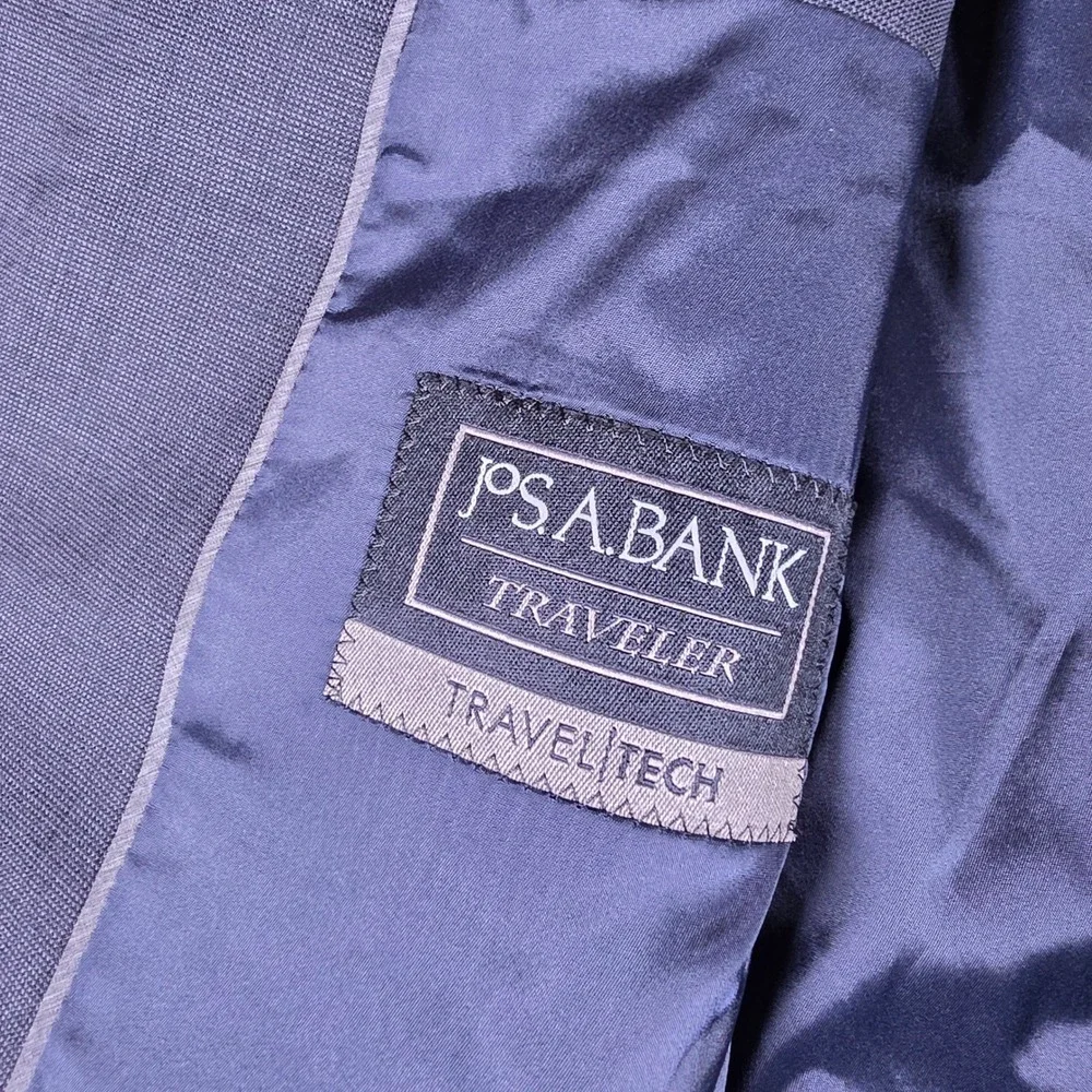 Jos. A. Bank Traveler Mens 50R Gray Wool Stretch Travel Tech Suit SU2SNS-102